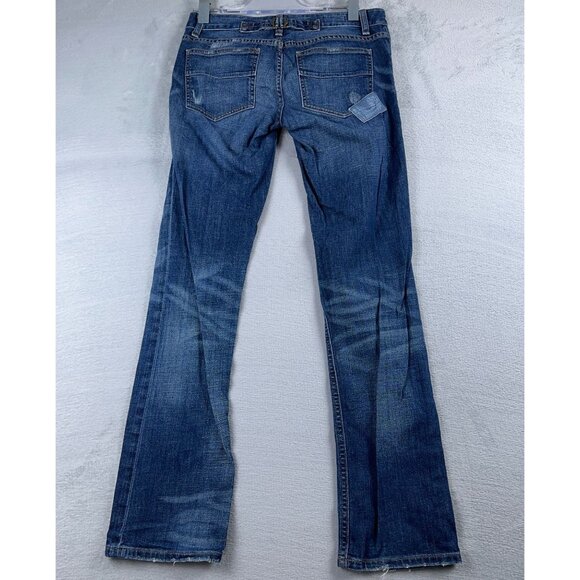 Gap 1969 Easy Straight Leg Jeans Womens Size 26/2 Dark Wash S/705557-00 Blue - Picture 2 of 12